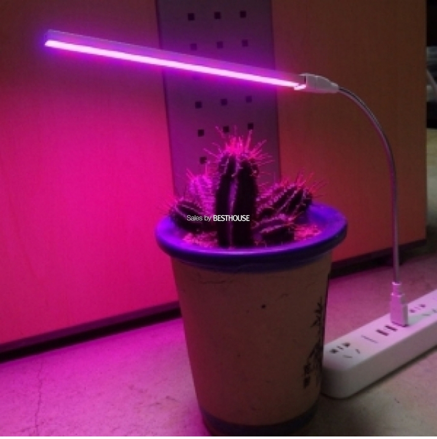 5v USB 전원용 식물성장용 4.8W LED모듈 21cm/식물조명/식물용조명/식물성장조명/식물성장용조명/식물LED조