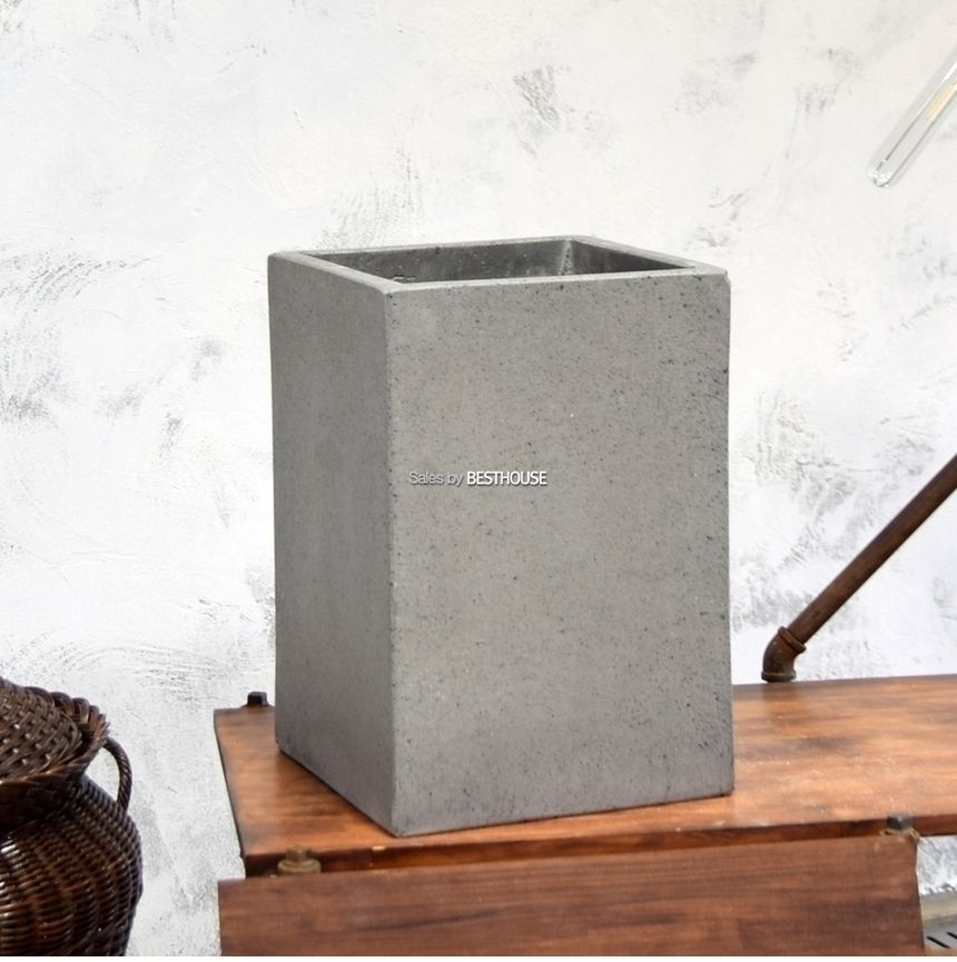 모던 시멘트 대형 사각 27x27x40cm 화분/장식화분/식물화분/화분/인테리어화분/시멘트화분/사각화분/꾸미기