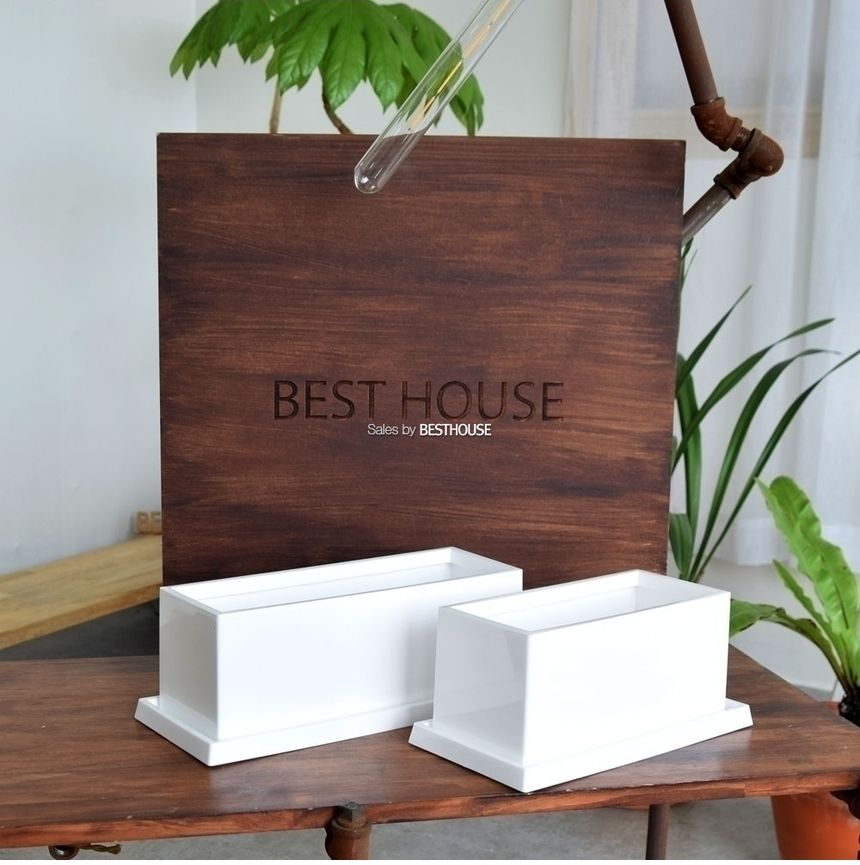 엣지플라스틱 옆이넓은 직사각 화분 23x10x11cm/화분/예쁜화분/플라스틱화분/원예용품/정원용품/분갈이화분