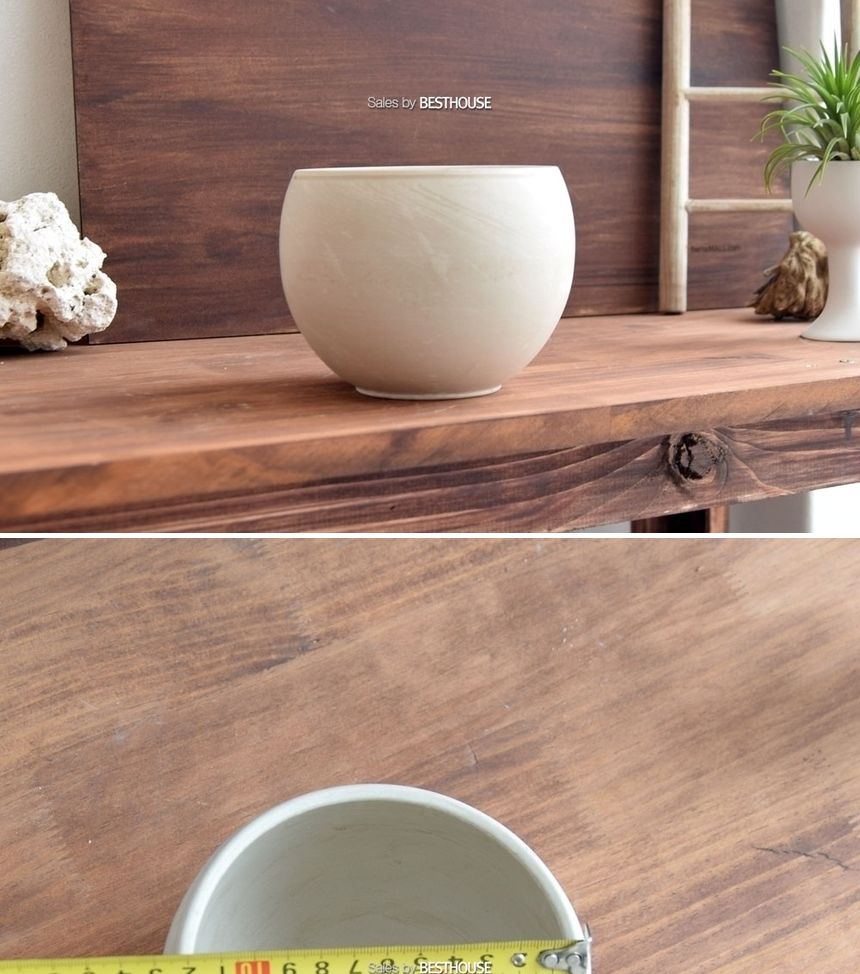 빈티지 크림화이트 미니 단지 12x11cm 독일 토분/화분/토분/예쁜토분/빈티지토분/원예용품/정원용품/분갈이