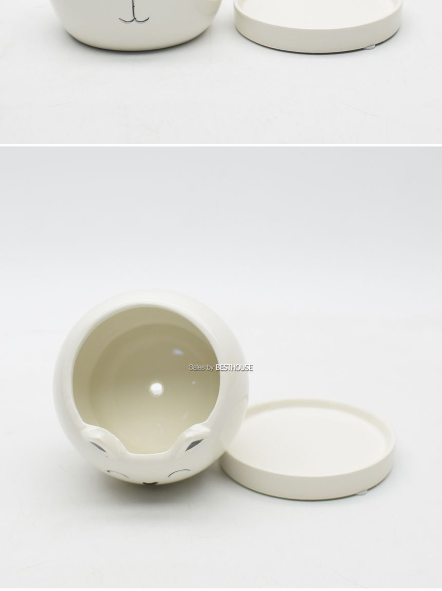 모던 도기 화분 냥냥이 10x8cm 소 아기냥/애니멀화분/고양이화분/식물화분/화분/인테리어화분/소품화분/정