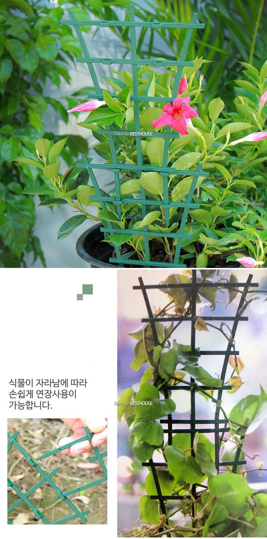 부채형 플라스틱 식물 지지대 15x25cm/부채형식물지지대/부채형원예지지대/지지대/분재지지대/식물지지대/