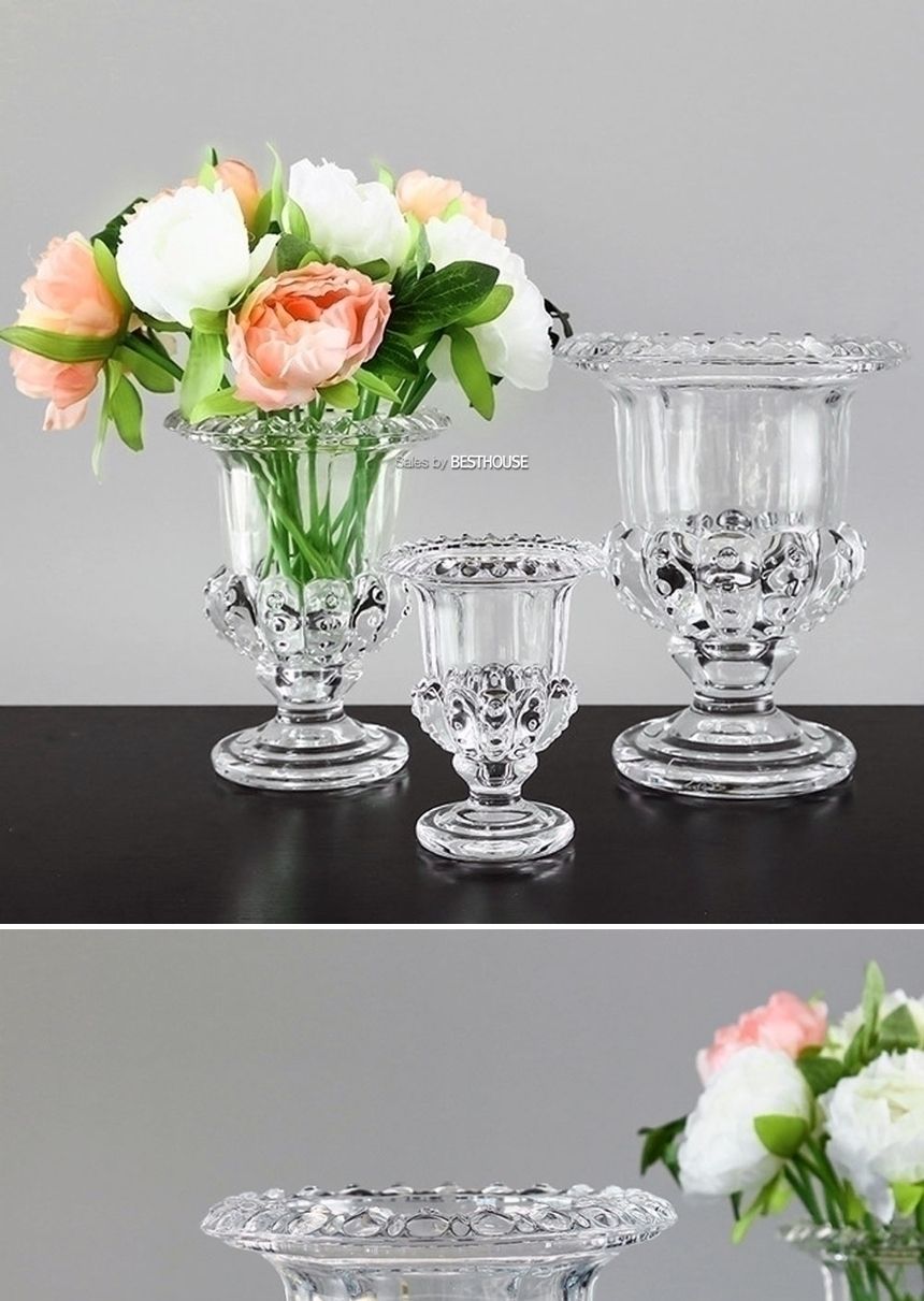 유리 화분 화병 수반 콤포트형 BHC1114 11x14cm/유리화병/유리꽃병/유리수반/인테리어꽃병/화병인테리어/화