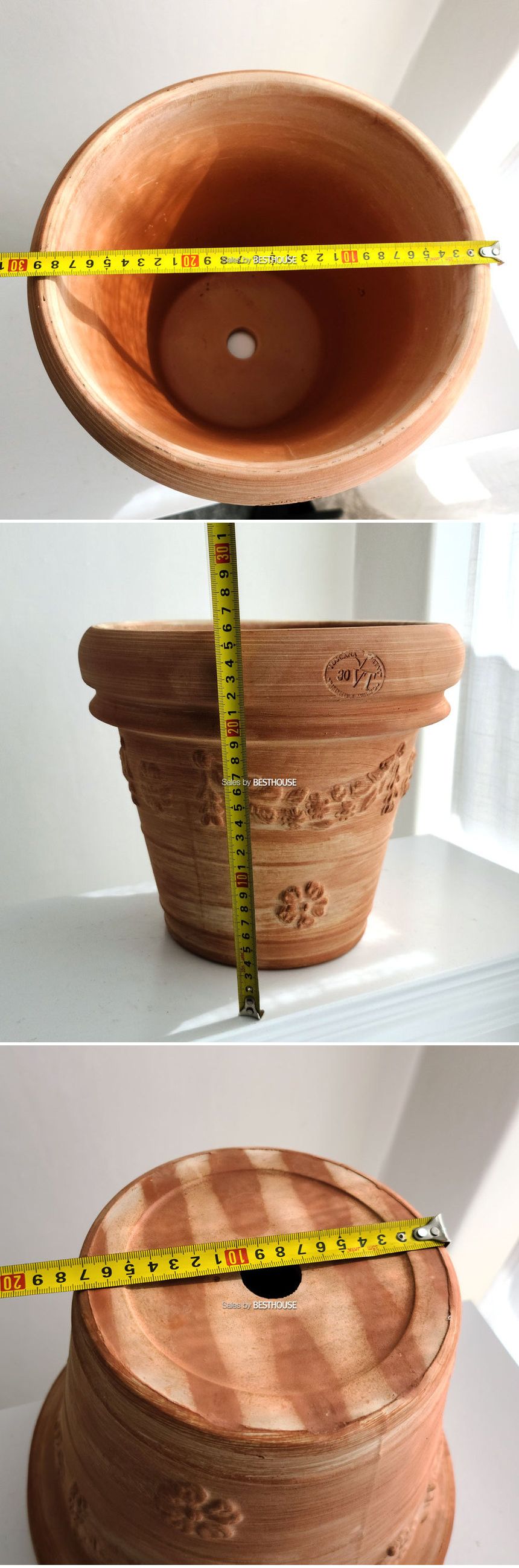 토스카나 테라코타 이태리 장식 토분 30x26cm/테라코타/장식/토분/북유럽화분/북유럽인테리어/특이한화분/