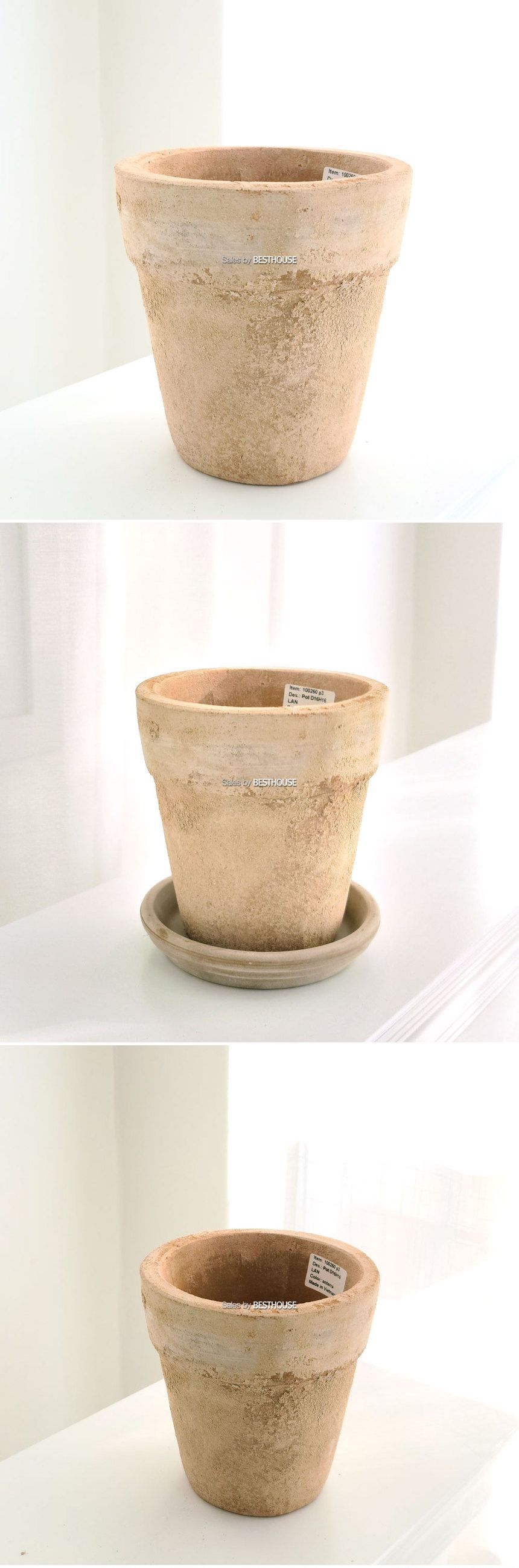 베스트하우스 빈티지 토분 H100260 15x16cm 엔티크/빈티지화분/빈티지토분/토기화분/인테리어화분/토분/꽃