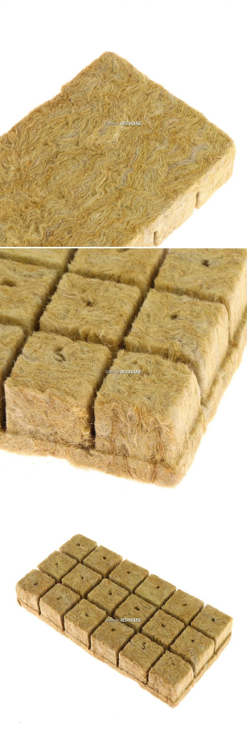 씨앗 발아 스타터 울플러그 25x25x25mm (50개)/원예용품/조경용품/식물용품/울플러그/식물울플러그/꽃울플