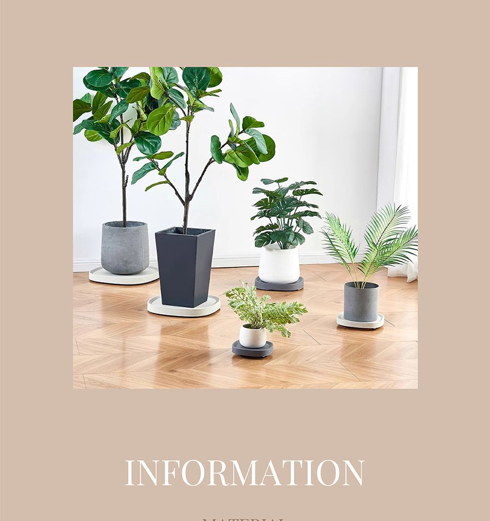히든 바퀴 내장형 초슬림 화분받침(사각) 1호 19.5cm/싱글족/혁신적인/사용이편리한/깔끔하고편리/히든바퀴