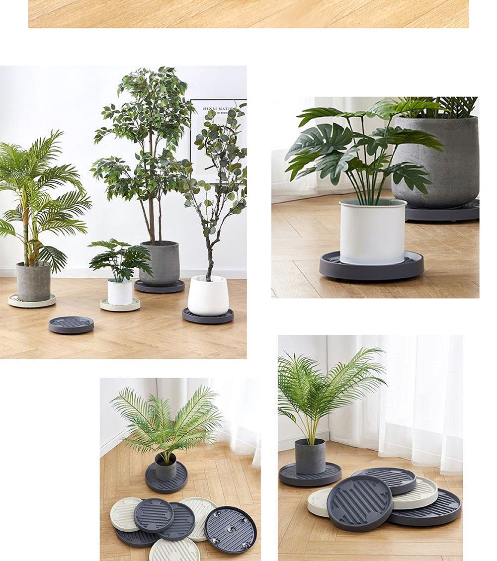 히든 바퀴 내장형 초슬림 화분받침(원형) 4호 28.5cm/싱글족/혁신적인/사용이편리한/깔끔하고편리/히든바퀴