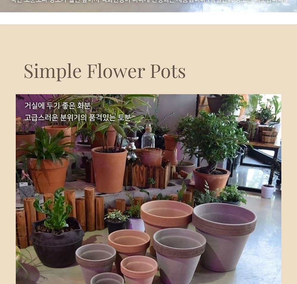 베하몰 바소 표준형 11x9cm/빈티지화분/이탈리아토분/토기화분/인테리어화분/토분/홈가드닝/원예용품/예쁜/