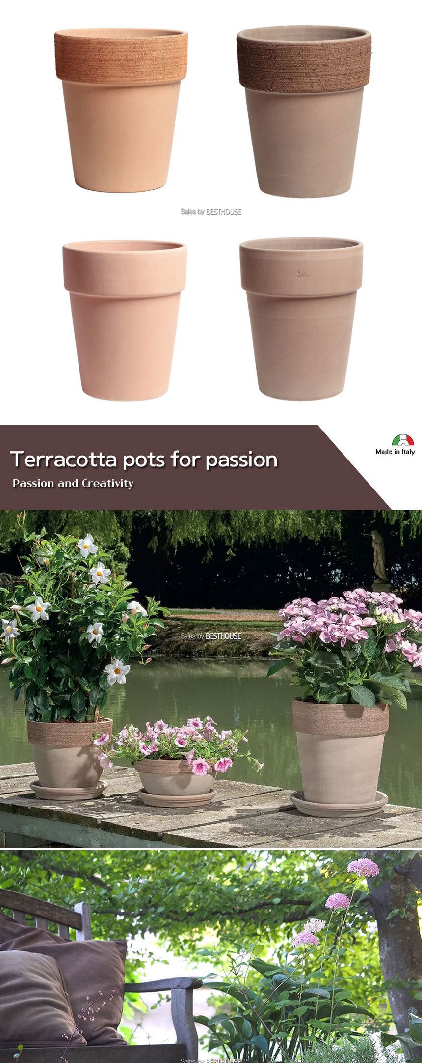 베하몰 바소 알토 23x25cm/이태리토분/실내공기정화식물/개업화분/대형화분/인테리어화분/화분쇼핑몰/도자