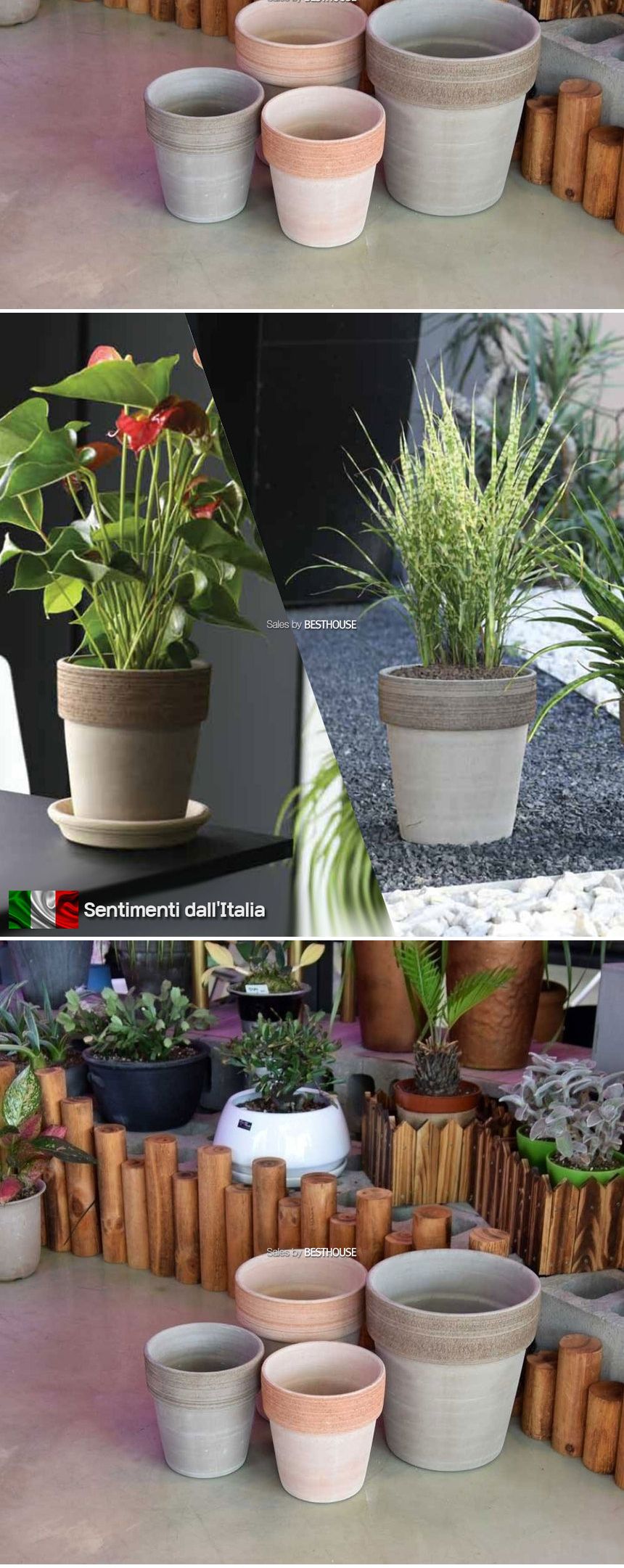 베하몰 바소 알토 23x25cm/이태리토분/실내공기정화식물/개업화분/대형화분/인테리어화분/화분쇼핑몰/도자