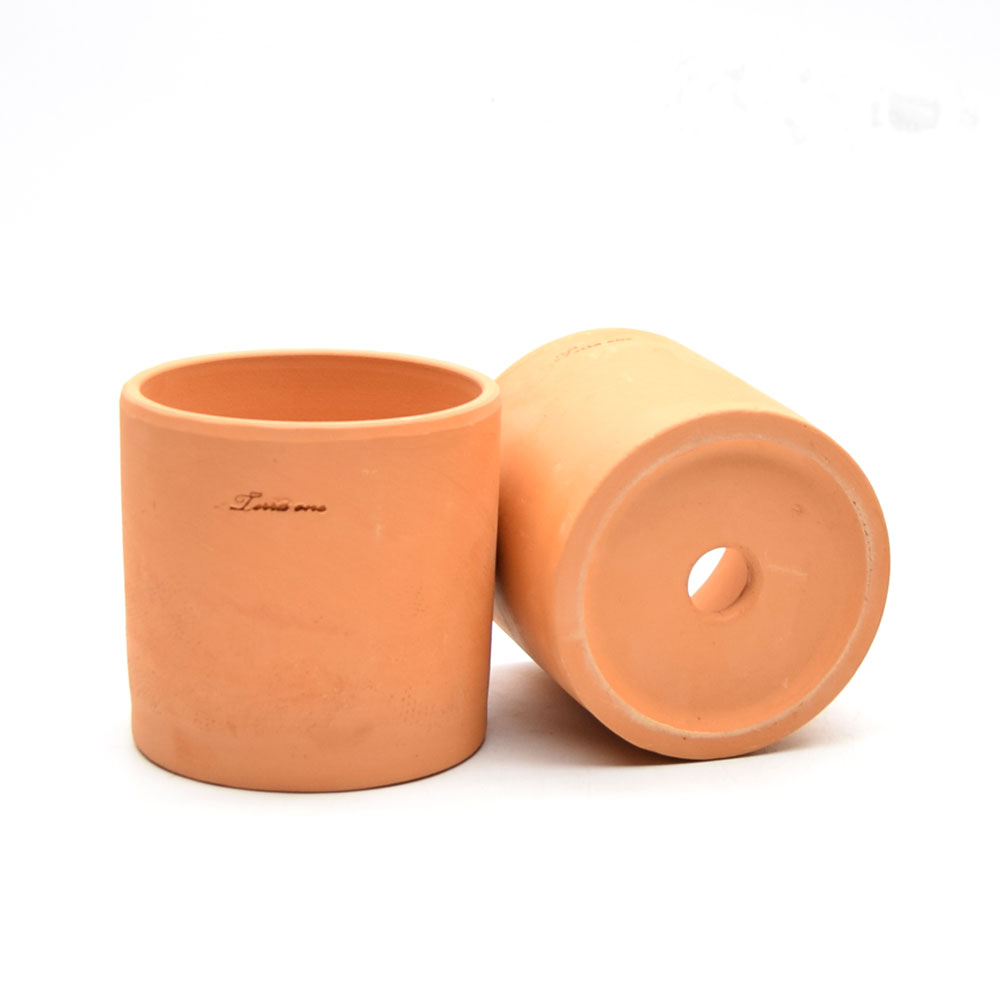 테라원 국산 원통형 14x14cm 황토 토분 물구멍O 황원통/토분/예쁜토분/분갈이화분/화분/예쁜화분/분갈이토