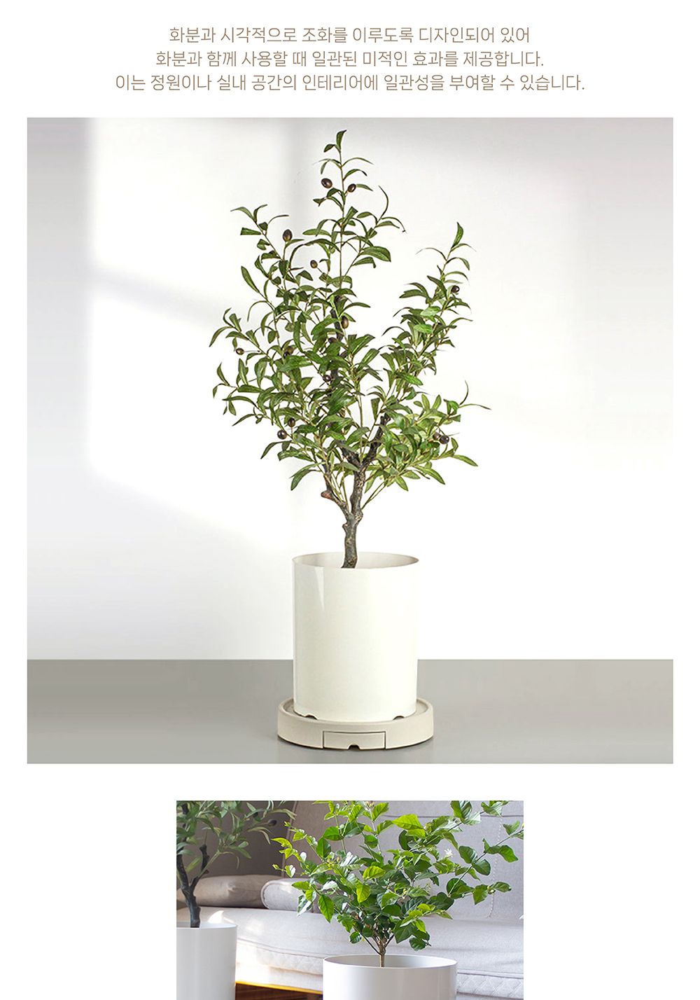 서랍형 히든바퀴 초슬림 화분받침(원형) 원형3호 35cm/화분받침/화분받힘대/화분받침대/원형화분받침/둥근