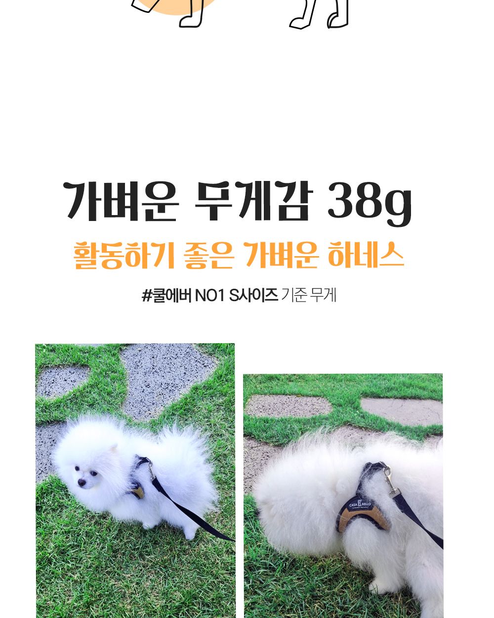 까사벨로 프리미엄 하네스 쿨에버NO1(레드)/강아지하네스/애견하네스/몸통줄/가슴줄/강아지몸통줄/애견몸통