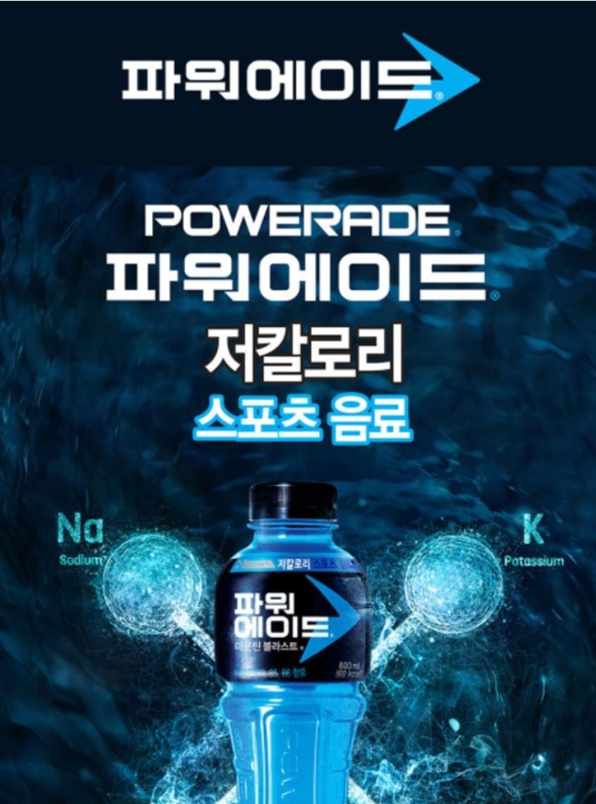 파워에이드페트/에너지음료/캠핑음료/이온음료/파워에이드/페트파워에이드/에너지드링크/나들이음료/이온드