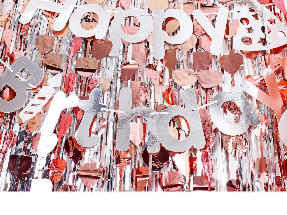 파티은박커튼(로즈골드)-하트/크리스마스선물/단체선물/사은품용/증정품용/교회선물/유치원선물/태권도선물