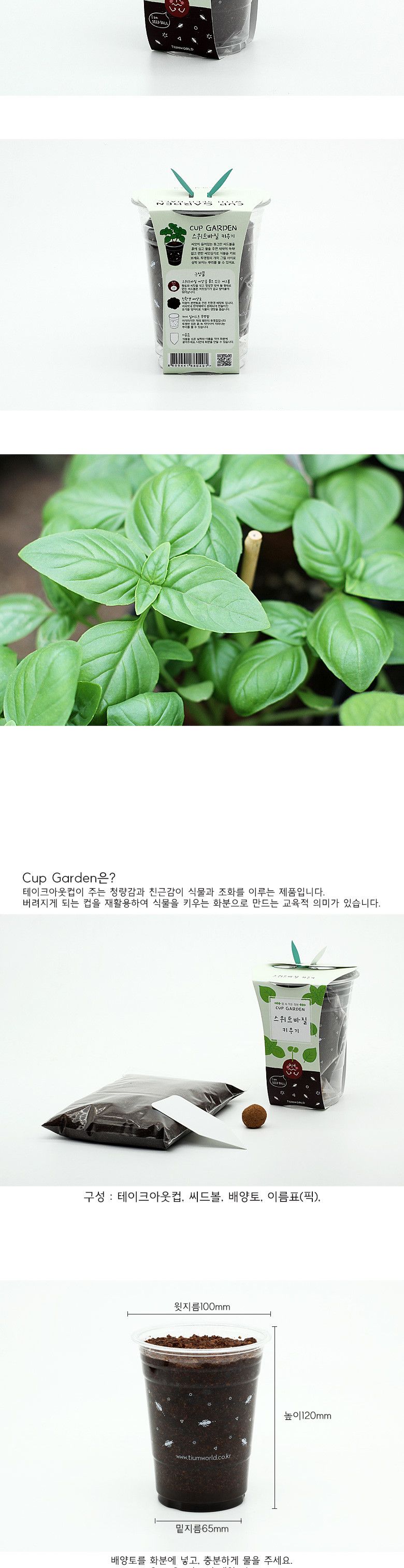 M컵가든_스위트바질/바질/바실키우기/스위트바질/스위트바실/바질키우기/셰프가든/요리에쓰는허브/가정용텃