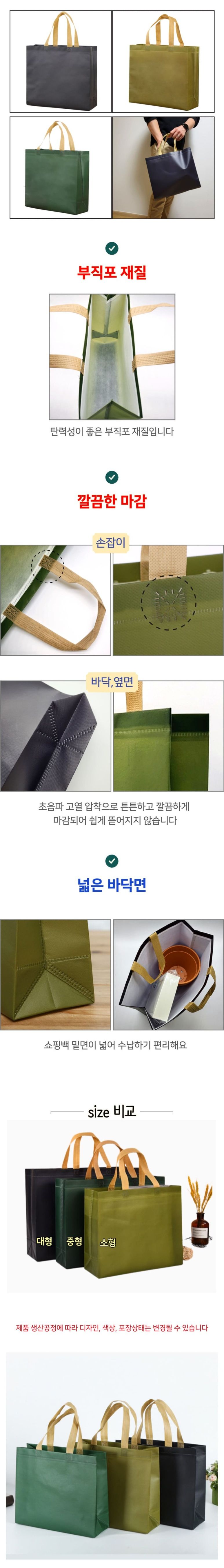 다용도 부직포 쇼핑백 대형 네이비 쇼핑백 무지쇼핑백 부직포쇼핑백 쇼핑봉투 장바구니 휴대용장바구니 포장가방 선물용가방 심플백 보조가방