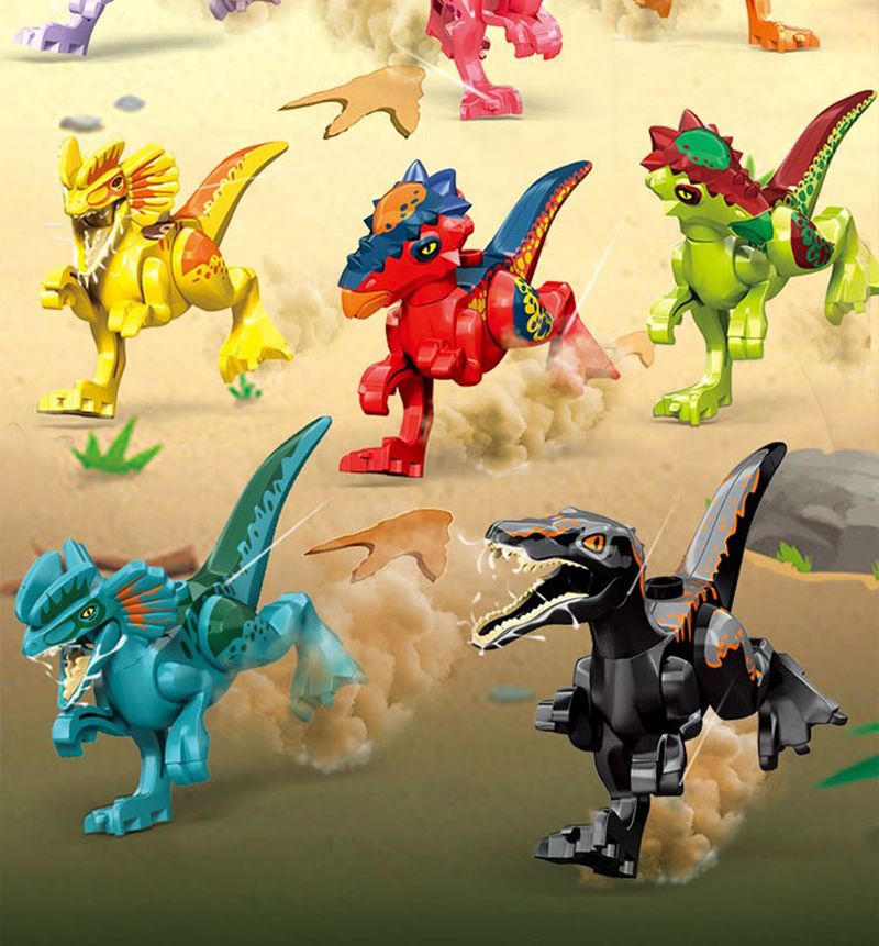 공룡의 세계 블록 소 8종/블럭/미니블럭/크리스마스선물/어린이블럭/남아블럭/나노블럭/블럭놀이/창의력발