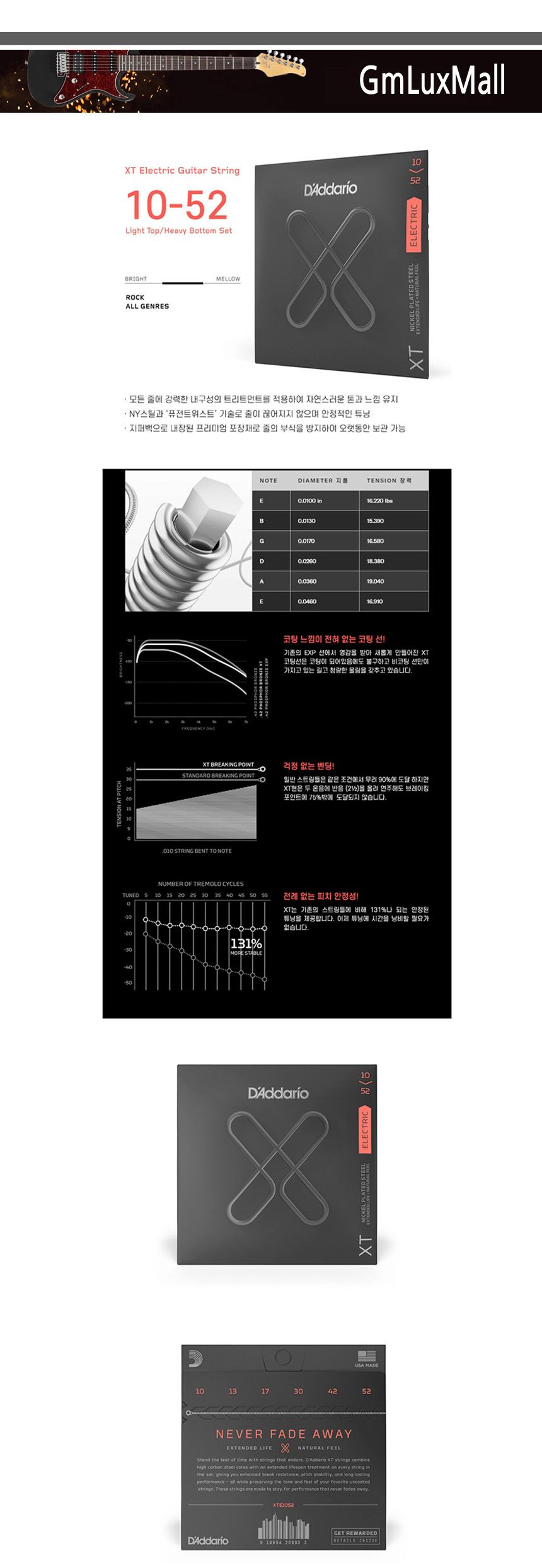 Kmt113 Regular 010-052 Light 일렉기타스트링/일렉기타현/일렉기타줄/일렉줄/기타줄/기타현세트/일렉기타