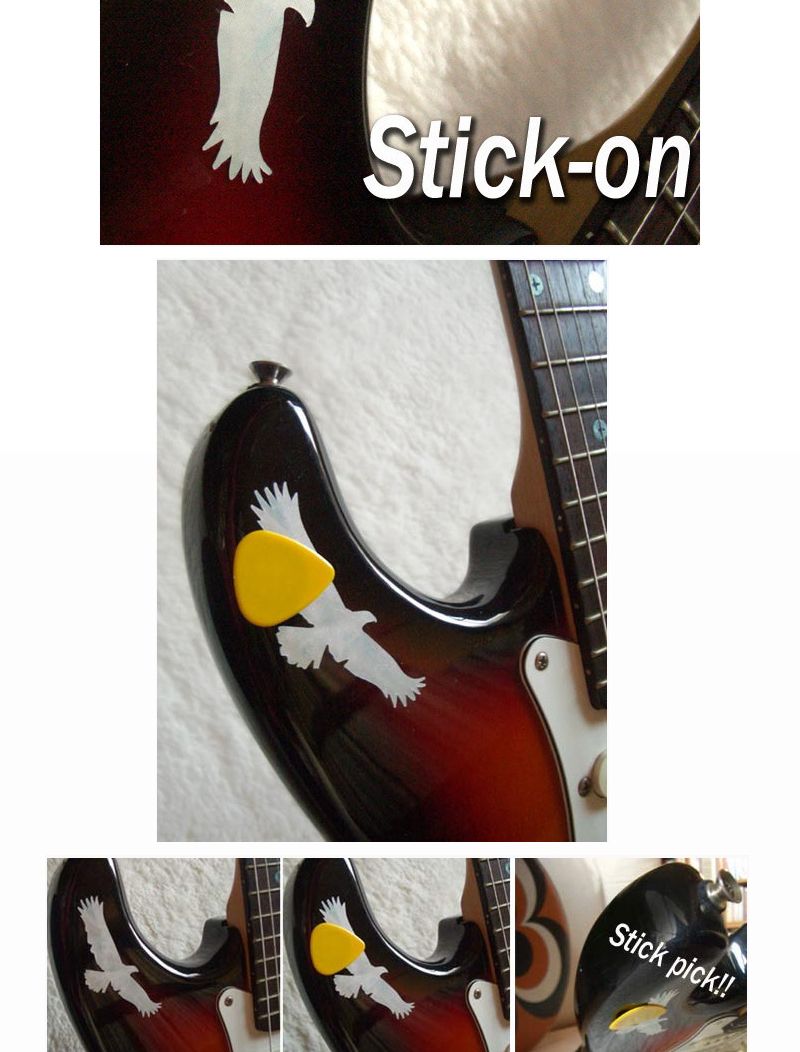 악기 스티커 Pick Holder Eagle 2 sheets Pack/악기부품/기타부품/기타파츠/기타악세서리/기타소품/기타조