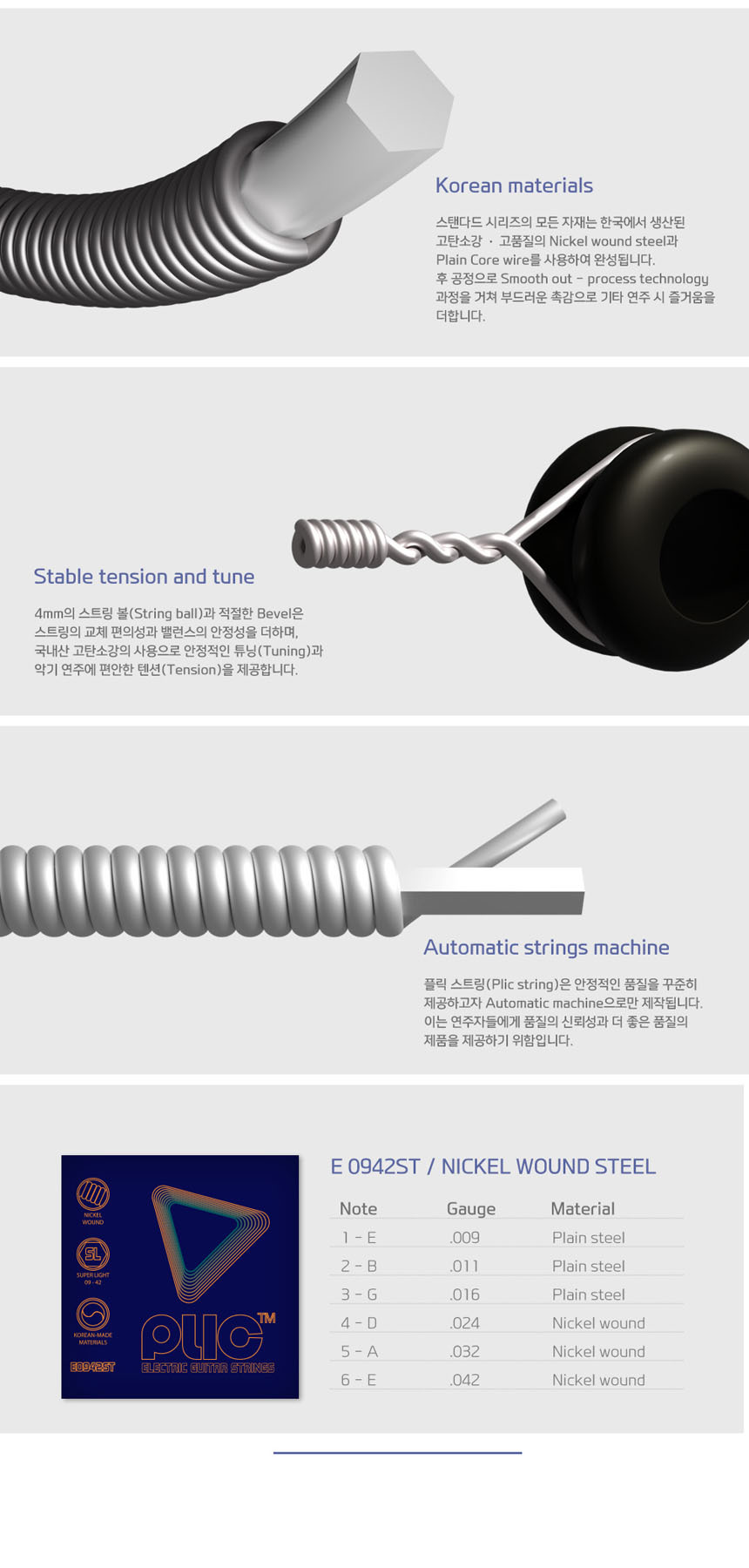 OOmt02 Super-light 니켈와운드 일렉스트링 09-42/일렉기타스트링/일렉스트링/기타줄/일렉줄/일렉기타줄/일