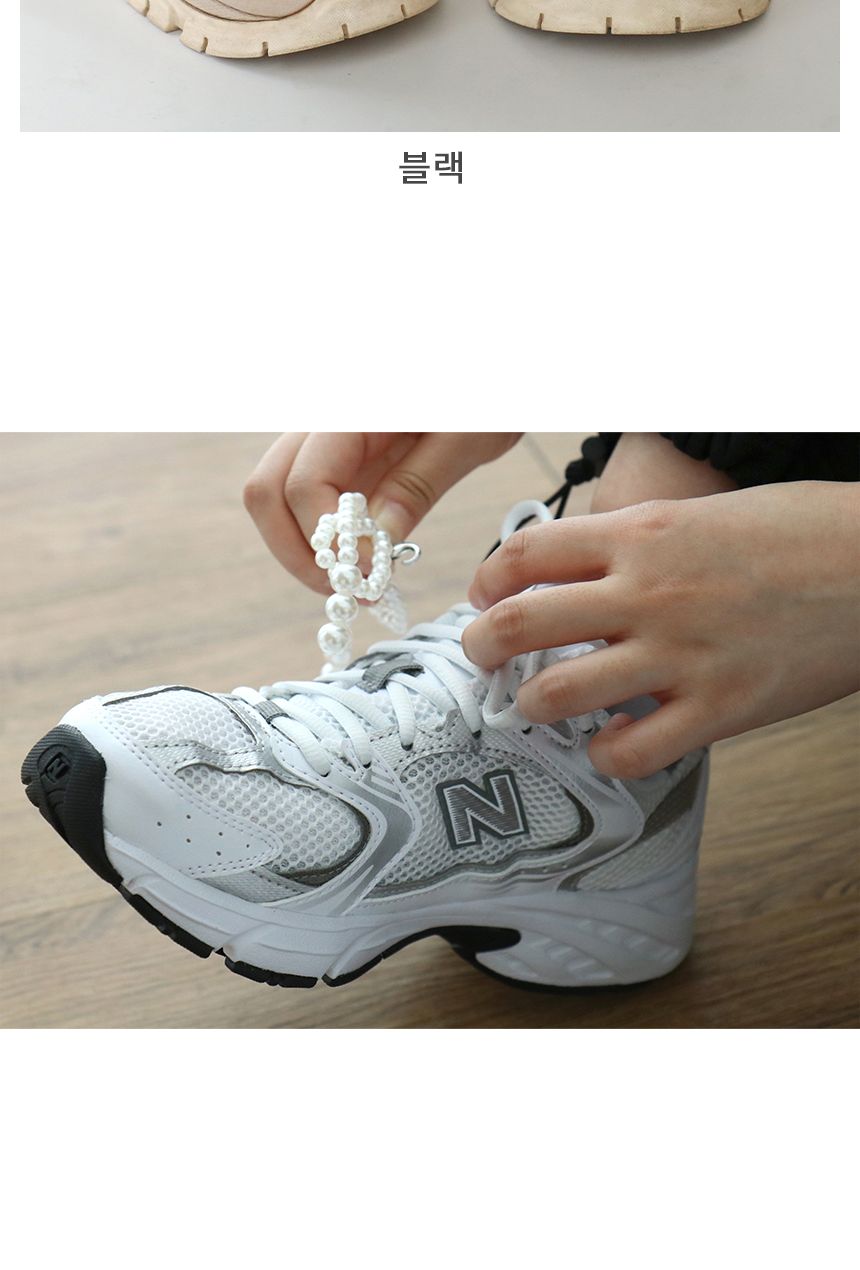 비팬시 신발 진주 리본 2pc 신꾸 운동화 꾸미기/신발용리본/슈즈리본/슈즈진주리본/예쁜신발진주리본/디자