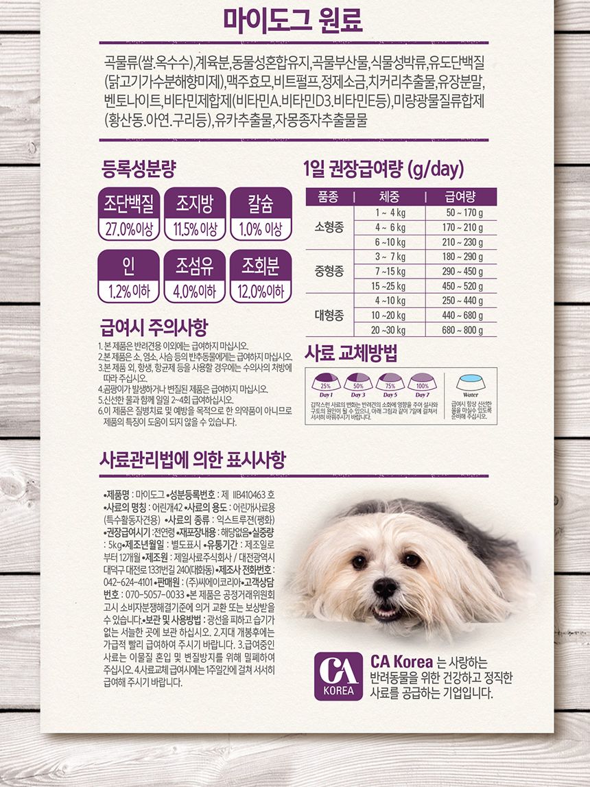 마이도그 5kg/강아지사료/애묘사료/애완묘사료/반려묘사료/건식사료/애견건식사료/강아지건식사료/애완견건