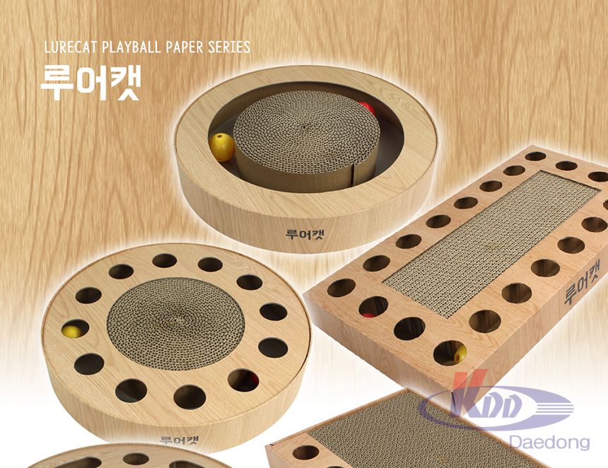 루어캣공방 플레이볼 페이퍼(평판콤보)SCH1520/고양이스크래처/고양이스크래쳐/고양이용품/고양이평판/캣토