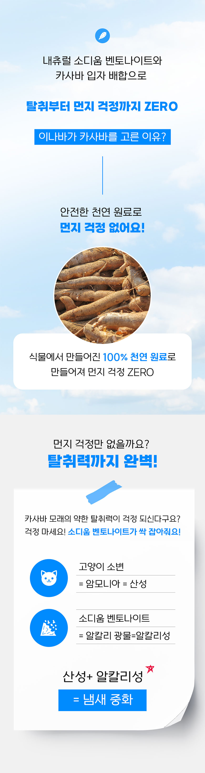 이나바 챠오샌드 벤토카사바 4kg/고양이모래/반려묘모래/캣모래/고양이화장실/변기모래/캣화장실/응고형모