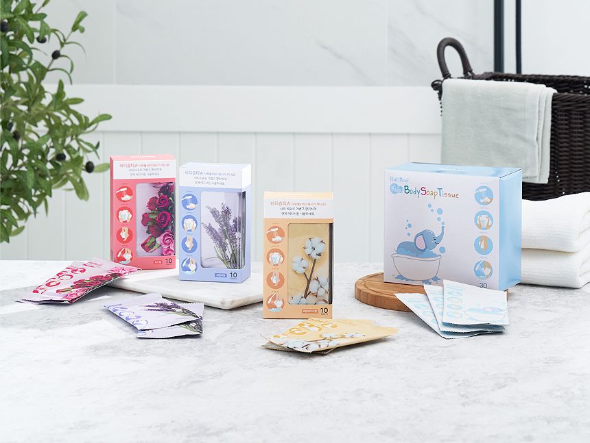 목욕티슈/바디티슈/샤워용티슈/여행목욕티슈/캠핑티슈/캠핑목욕티슈