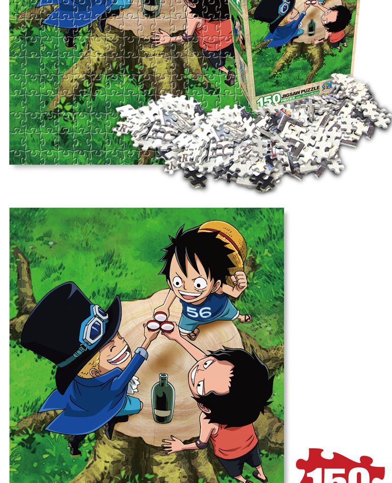 원피스 퍼즐 150P 결의/퍼즐/직소퍼즐/150피스퍼즐/150퍼즐/취미/퍼즐/150피스퍼즐/150퍼즐/직소퍼즐/150퍼