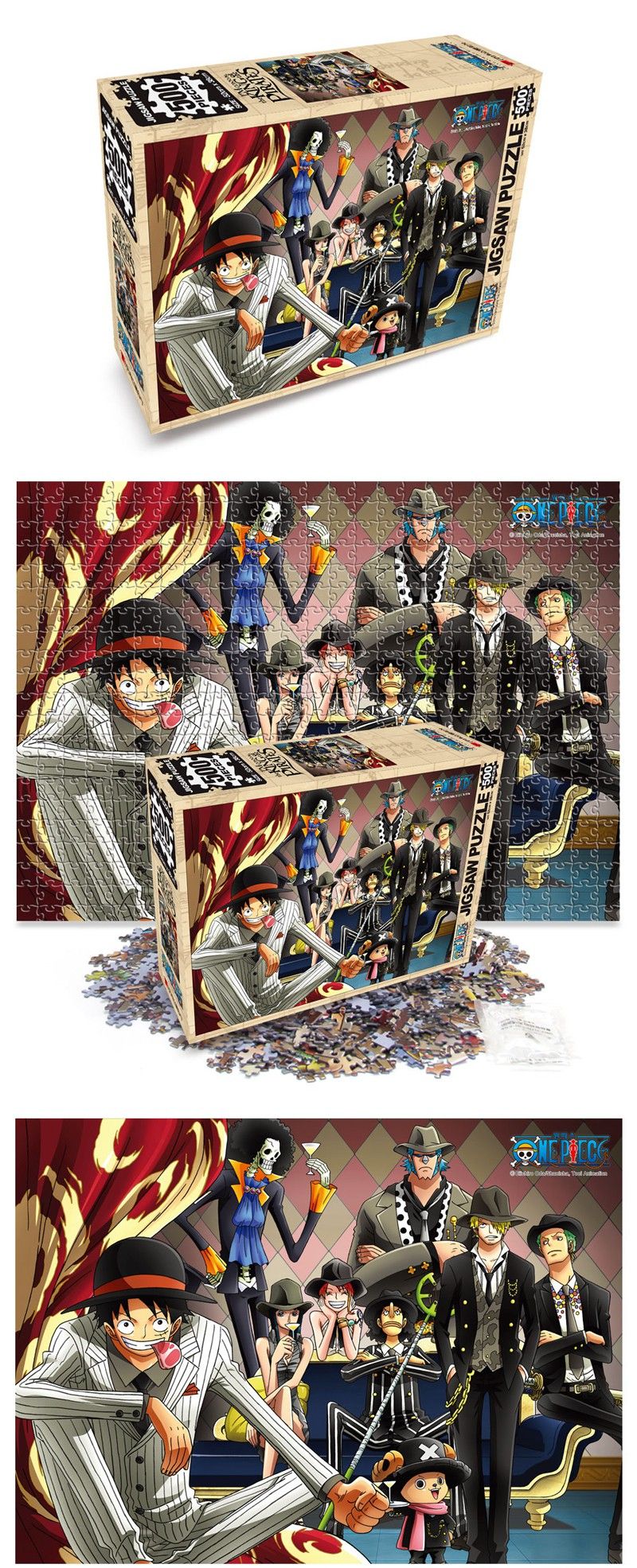 원피스 퍼즐 500P 루피패밀리/퍼즐/직소퍼즐/500피스퍼즐/500퍼즐/취미/퍼즐/500피스퍼즐/500퍼즐/직소퍼즐