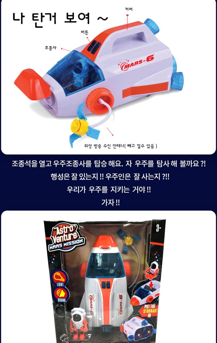 아스트로벤처 화성탐사선 (A63154)/화성탐사선완구/화성탐사선장난감/화성탐사선모형완구/화성탐사선모형장