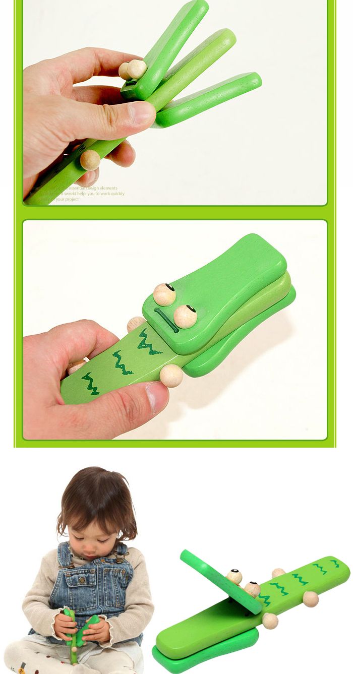 아임토이 악어 핸들 캐스터네츠 02032/악기놀이/리듬악기/악기장난감/음악놀이/놀이악기/음악장난감/놀이장