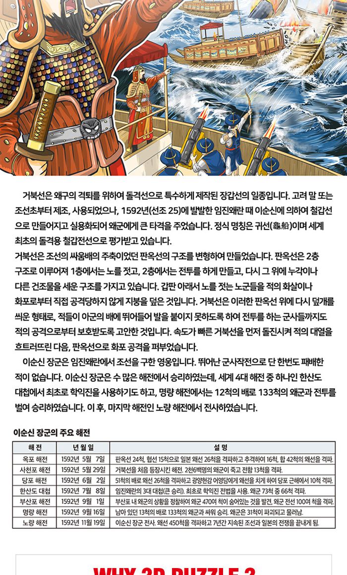 페이퍼락(3D입체퍼즐) 거북선 (WA111)이미지와 상세설명 변경됨. 확인요망/거북선퍼즐/거북선입체퍼즐/거북