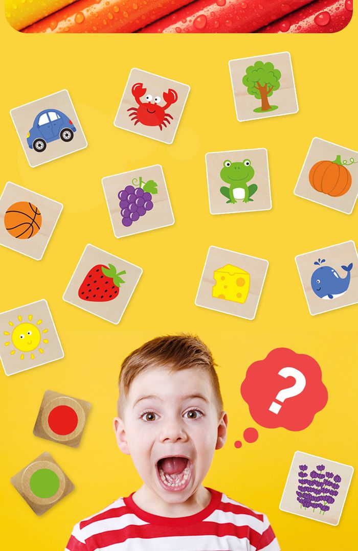 비가 V44505 러닝 칼라 퍼즐/색인지놀이/나무블럭/나무블록/주사위블록/원목퍼즐/나무퍼즐/퍼즐/어린이퍼즐