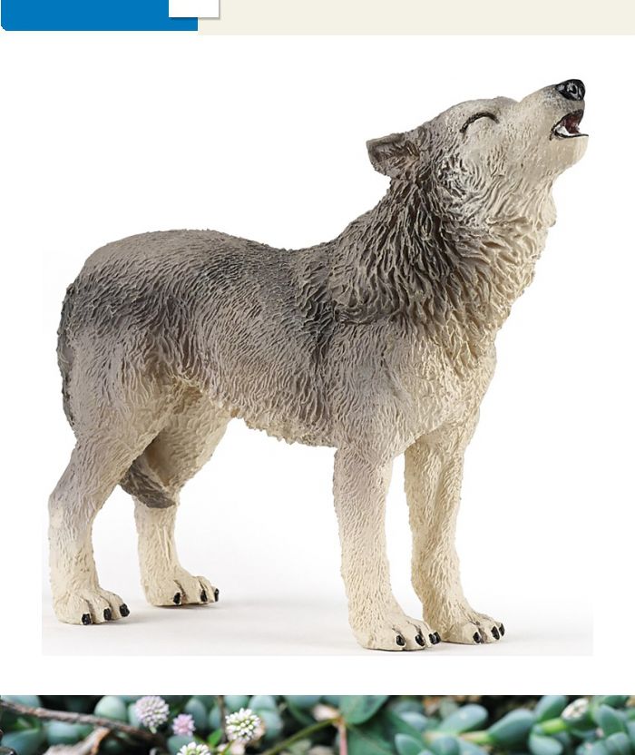 파포 (모형완구) 울부짖는늑대 (50171)/늑대모형/동물모형/모형완구/동물완구/동물장난감/동물모형완구/동