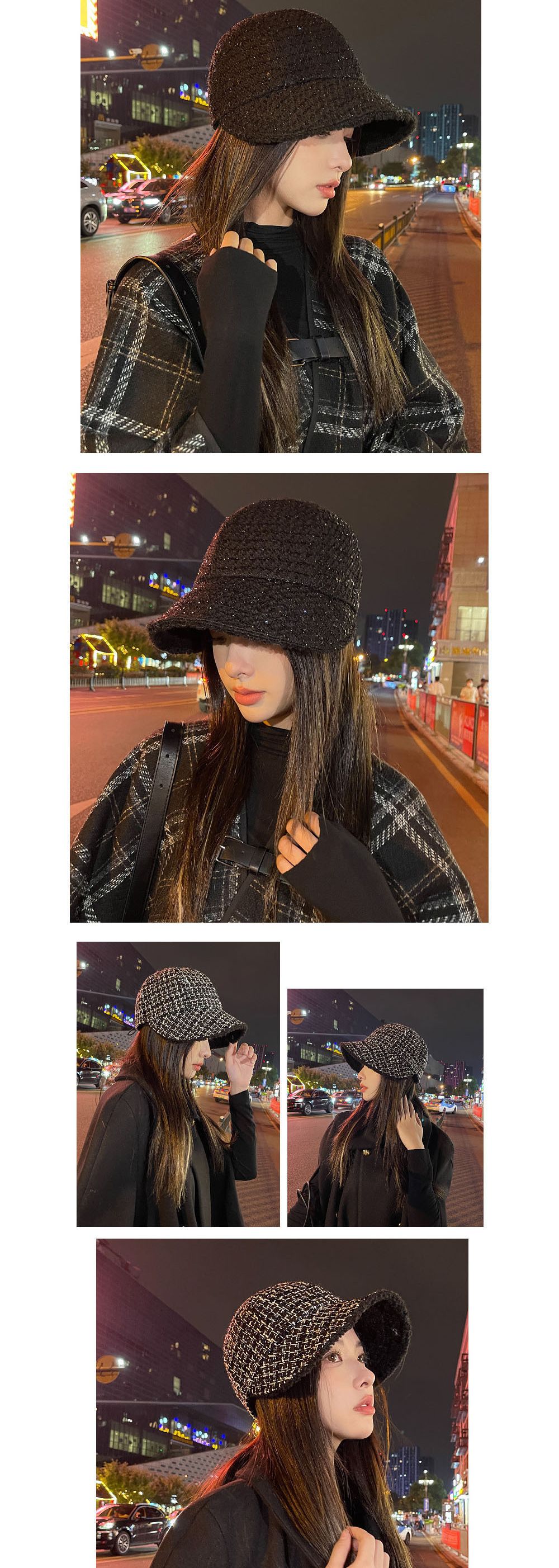 양털 스팽글 버킷햇 ELM-085/스팽글버킷햇/양털스팽글버킷햇/패션모자/버킷벙거지/버킷/버킷모자/벙거지모