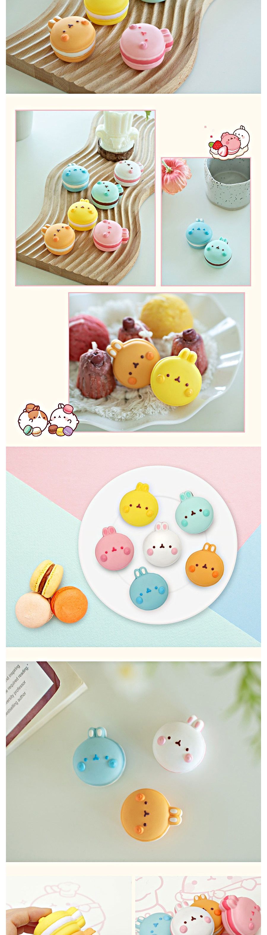 몰랑 디저트 랜덤 피규어 (마카롱)(254819)/마카롱피규어/모형피규어/캐릭터피규어/몰랑이피규어/장식용피