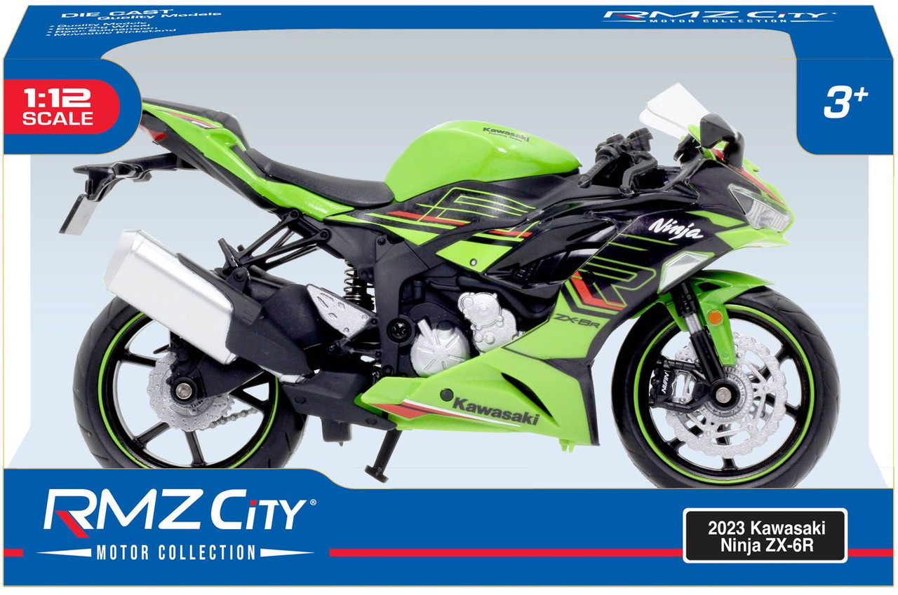 1 23 2023 카와사키 닌자 ZX-6R 그린/닌자피규어/그린오토바이