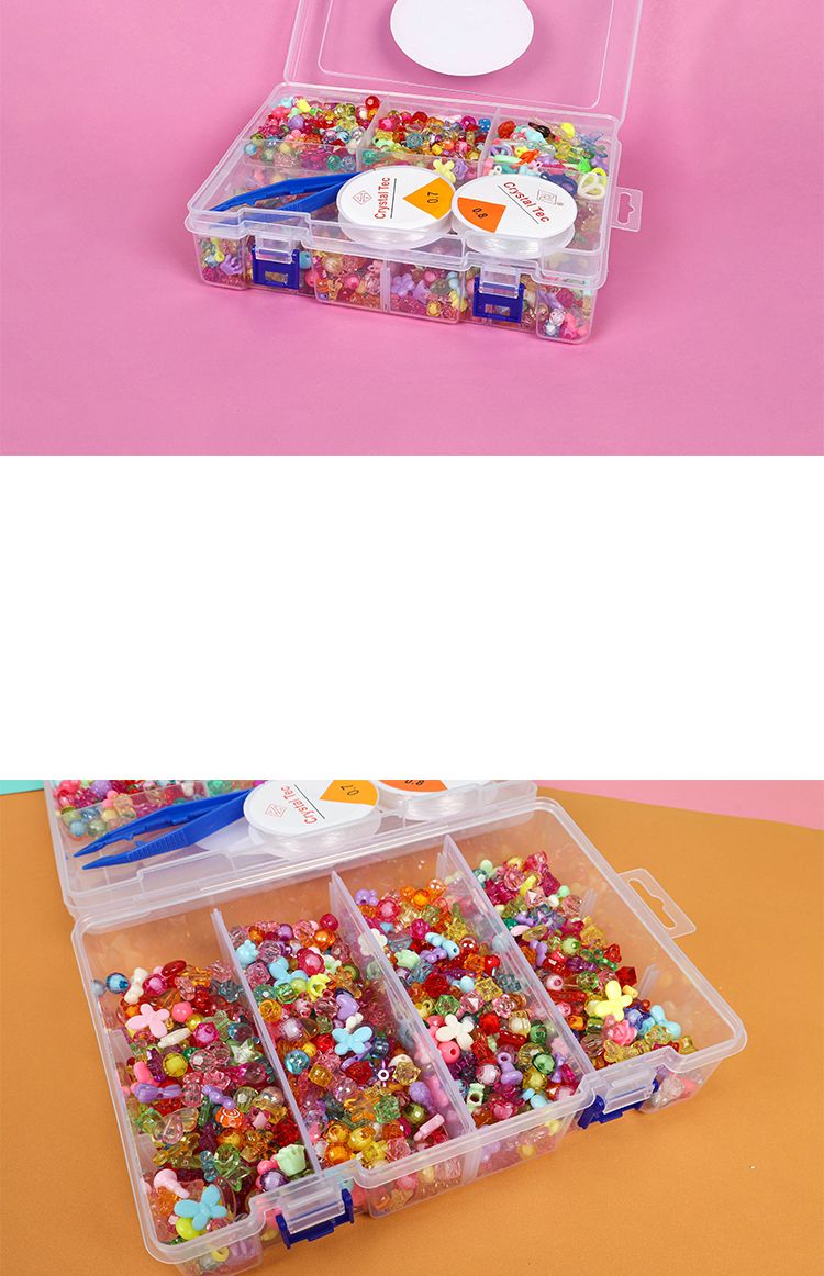 2단 구슬 꿰기 세트/2단구슬꿰기/2단구슬비즈/모양비즈/악세사리비즈/악세사리재료/비즈만들기/비즈공예/공