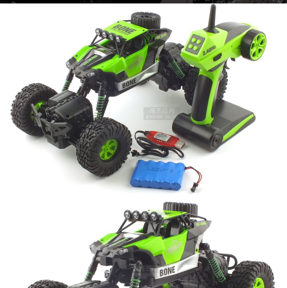 (2.4GHz)1 16 4륜 조향 4WD Rock Crawler RTR (ZC171623LGR) 방수 락크라울러 R C/무선조종자동차/알씨자동