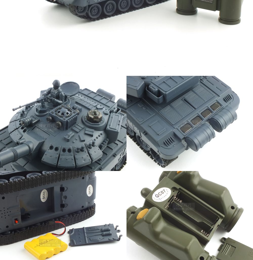 (2.4GHz)1 28 배틀탱크 세트 2.4GHz R C T-90 vs M1A2 (YAK237003SET) 에이브람스 탱크 무선모형 RC/RC카/