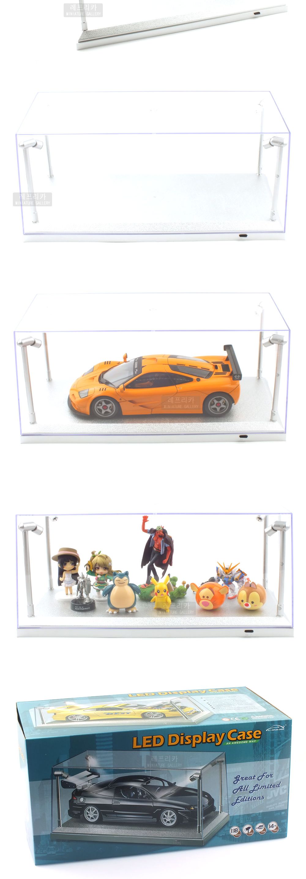 1 18 LED Display Case (KC389924SI) 디스플레이 케이스/LED디스플레이케이스/디스플레이케이스/피규어케이