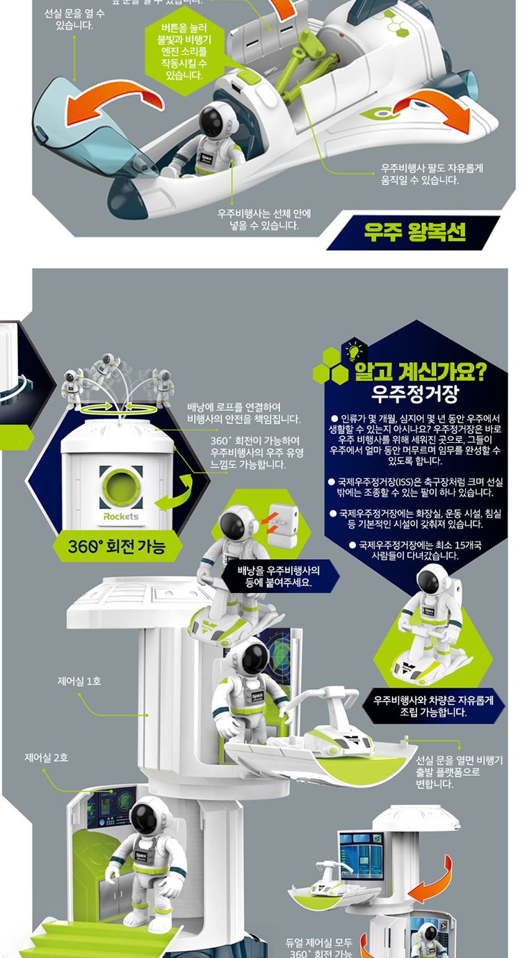 유인로켓 우주탐사 자동차 비행기 장난감 세트/유아장난감/어린이장난감/비행기장난감/자동차장난감/로켓장