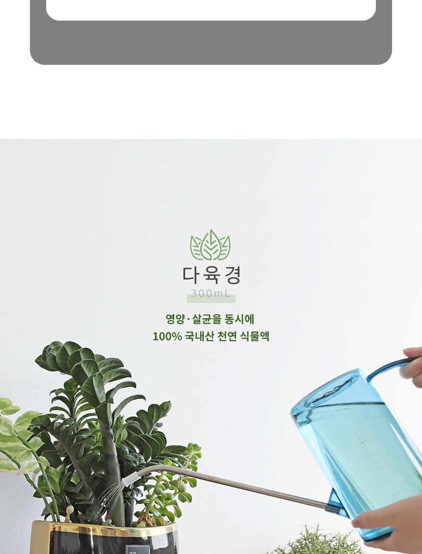 국산 천연 식물영양 벌레제거 다육경 플러스 300ml/다육/다육식물/다육이키우기/영양제/다육전용/식물/원예