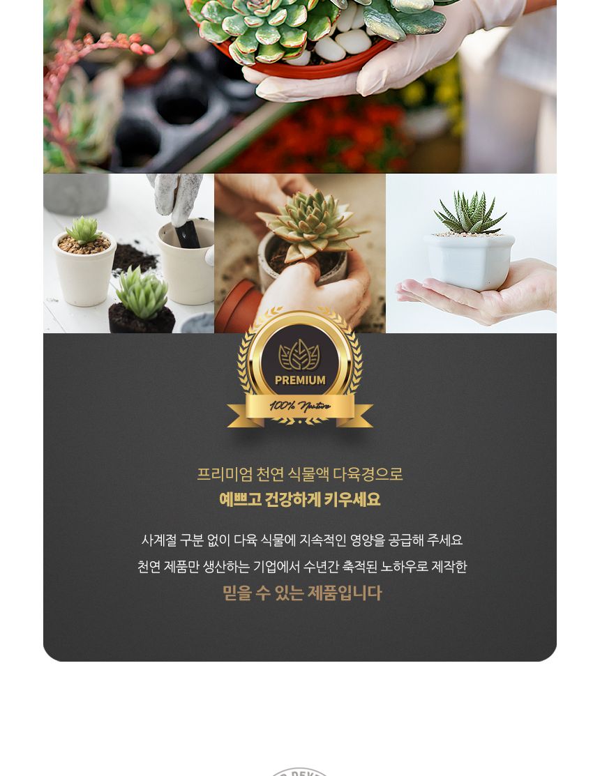 국산 식물영양 살균 다육경 플러스 300ml/다육/다육식물/다육이키우기/영양제/다육전용/식물/원예용/정원/