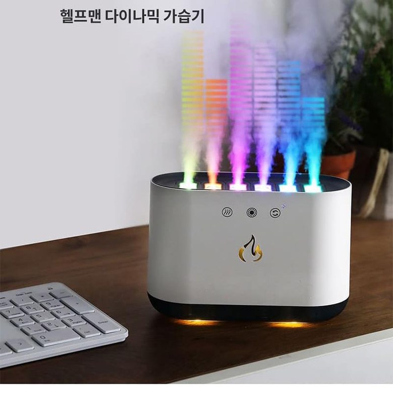 헬프맨 무드등 대용량 가습기 900ml 다이나믹/가습기/미니가습기/사무실가습기/휴대용가습기/책상가습기/작