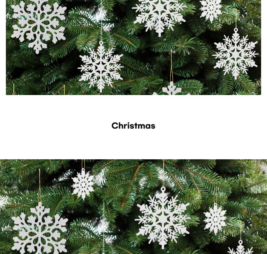 크리스마스장식설정세트(36개입) 트리장식/트리장식/크리스마스장식품/눈장식/눈장식품/눈결정체/크리스마